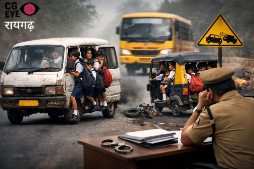 मासूम बच्चों की जान से खिलवाड़: बिना पीली पट्टी के धड़ल्ले से दौड़ रहे स्कूली वाहन, जिम्मेदार विभागीय नुमाइंदे बने मूक दर्शक। 2